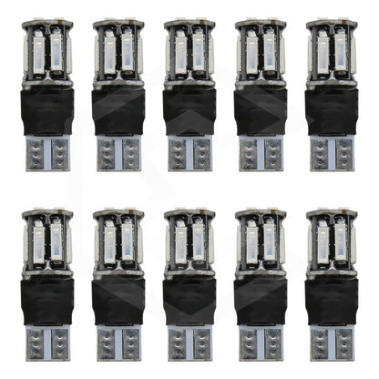 Kit 10 Focos De Pellizco 10 Led Canbus Fijo + Estrobo T10