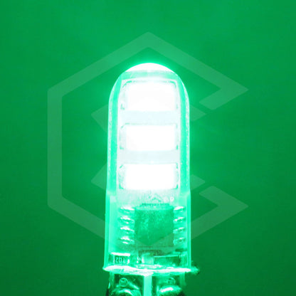 Kit 10 Focos Pellizco Gel T10 Fijo + Estrobo 6 Leds Canbus