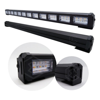 Barra 216 Led 19 Funciones 12 Módulos Bicolor Estrobo 12-24v