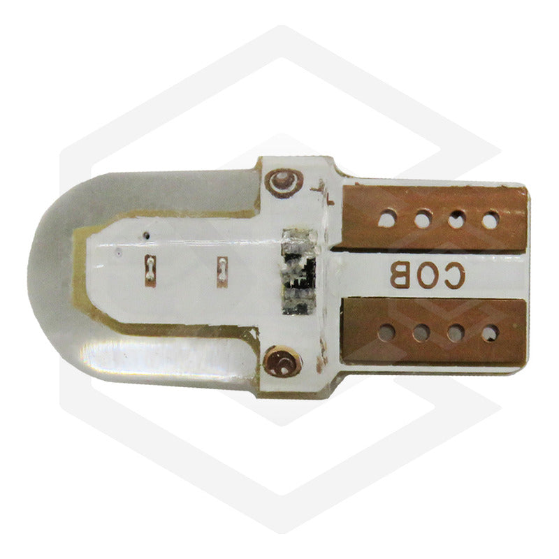Kit 5 Pares  Focos Led Cob Pellizco T10 Silicon Auto Moto