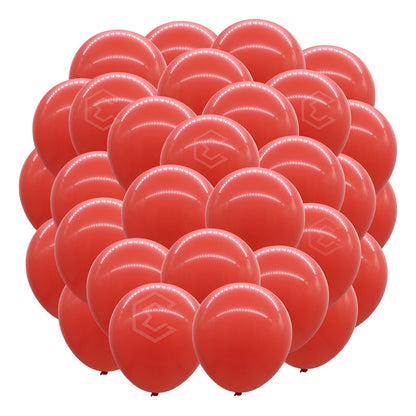 Bolsa 25 Globos Rojo Brillosos #18 Adorno Fiesta Bodas Latex Rojo