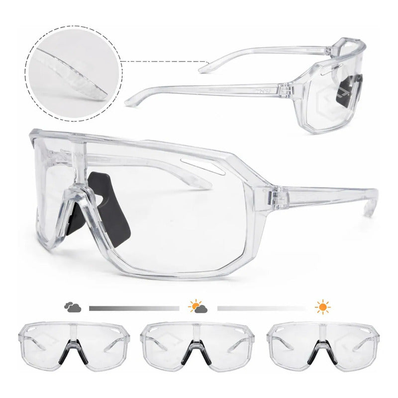 Lentes Gafas Transparente Fotocromática Con Proteccion Uv400 Transparente
