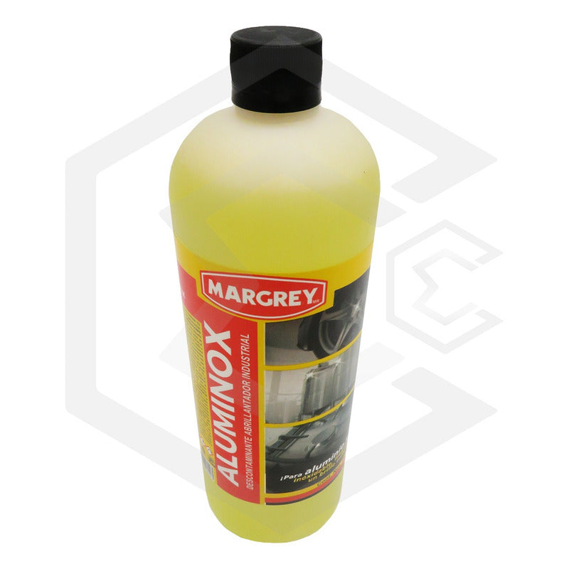 Abrillantador Para Aluminio Acero Margrey Aluminox 1 L Amarillo