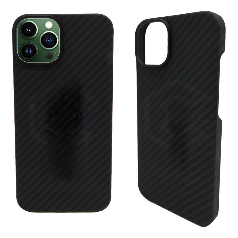 Funda Case De iPhone 13-14 Fibra De Carbono 100% Real