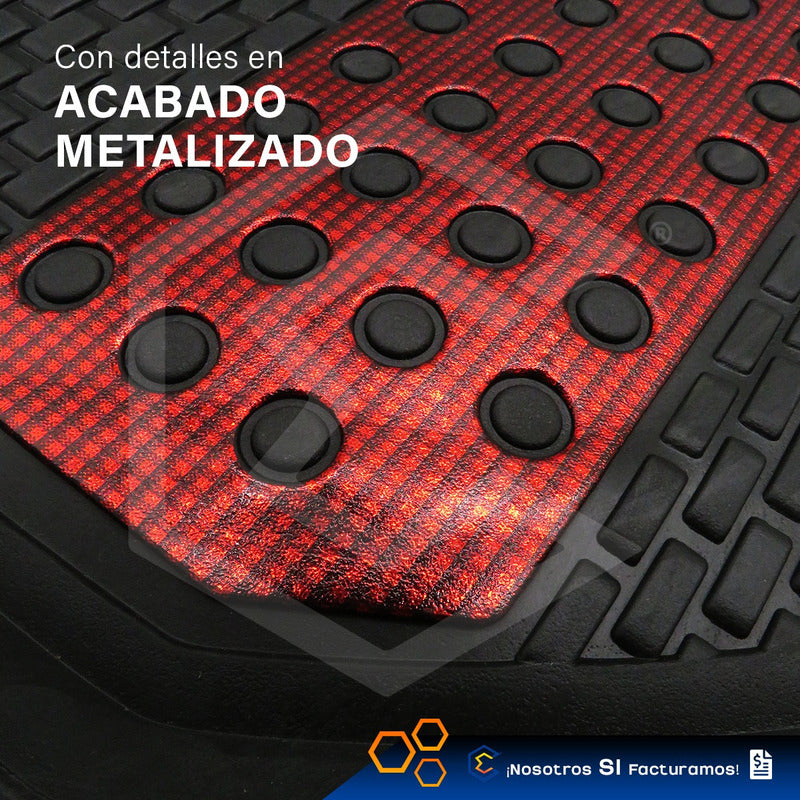 Tapete Tipo Charola Uso Rudo Auto Camioneta Juego 4 Piezas