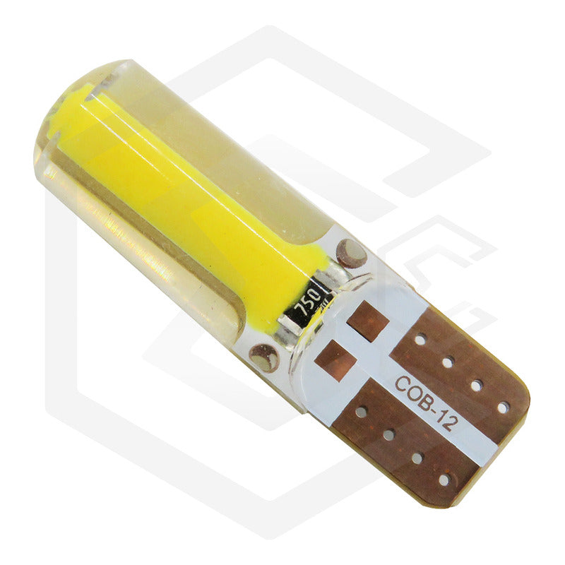 Kit 5 Pares Focos Led Cob Grande Pellizco T10 Silicon Auto