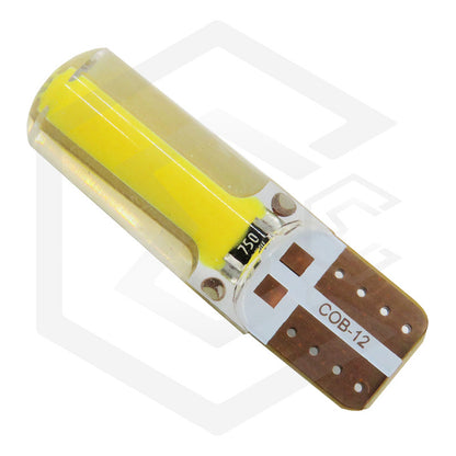 Kit 5 Pares Focos Led Cob Grande Pellizco T10 Silicon Auto