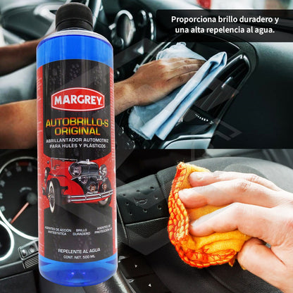 2 Autobrillo S 500ml Restaurador De Plásticos Brillo Margrey Azul