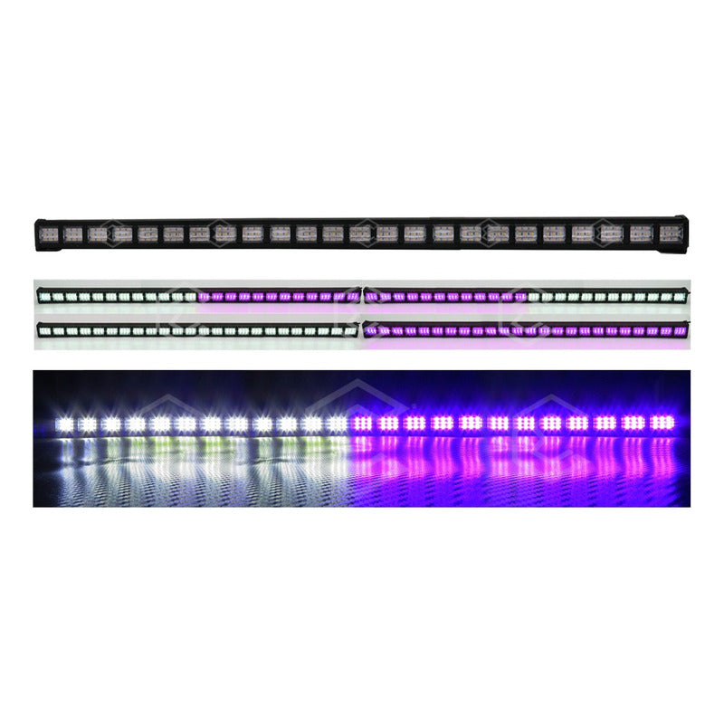 Barra 432 Led 19 Funciones 24 Módulos Bicolor Estrobo 12-24v