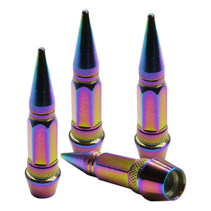 Kit 4 Tapon Cubre Pivote Válvula Pico Tornasol Largo Auto