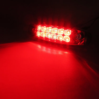 2 Plafón Lateral 12 Leds Tipo Peterbilt Fijo Estrobo Cromado