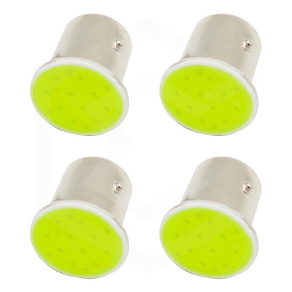 4 Focos 1156 1157 Led Cob Cuarto Stop Direccional Reversa