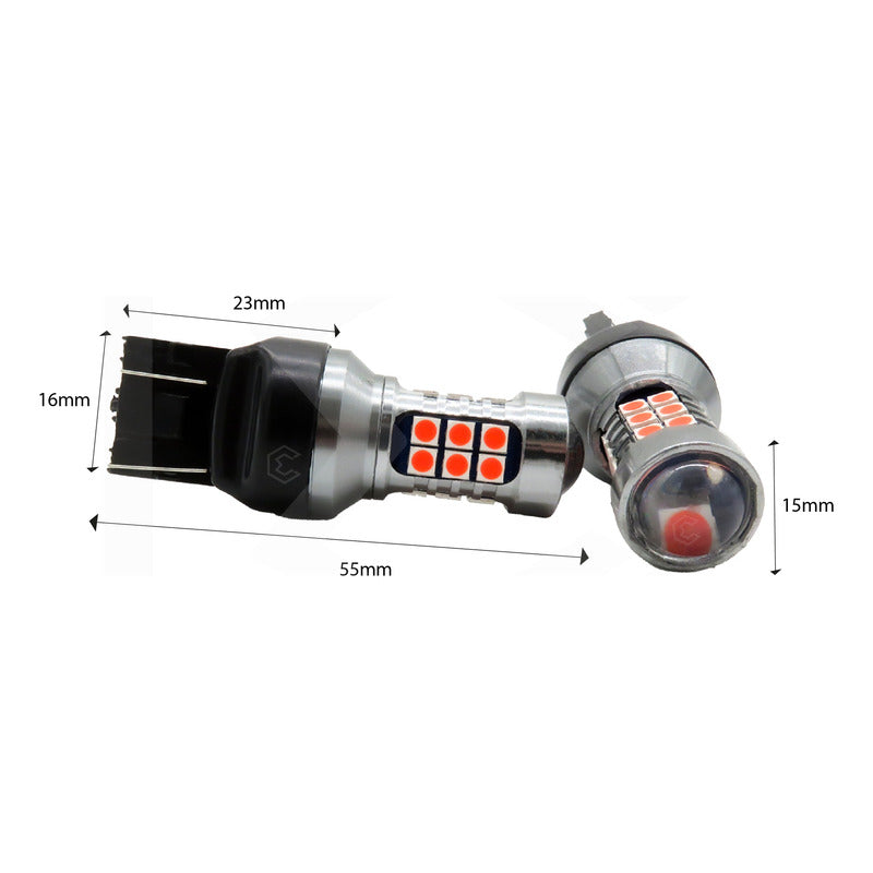 2 Focos 27 Led 1156 1157 3157 7440 7443 No Error Stop Cuarto