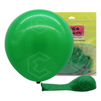 Bolsa 3 Globos Verde Limón Brillosos #36 Fiesta Y Boda Latex Verde Limón Brilloso