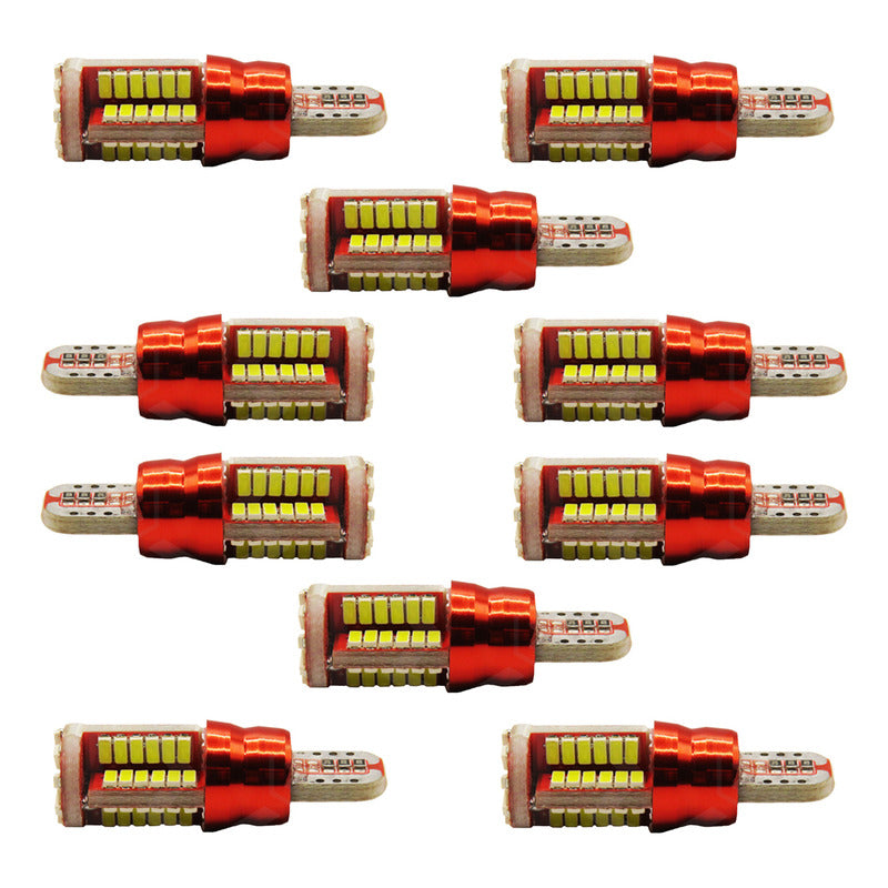 Kit 10 Focos De Pellizco Mazorca 57 Led Super Potente 12v
