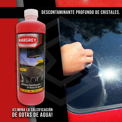2 Quita Gotas Margrey Parabrisas Ventanales Vidrierias 500ml