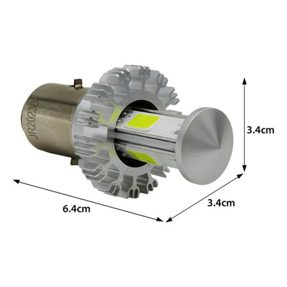 Foco De Carro/moto H4 2 Polos Ba20d Con Luz Led 4 Caras 15w