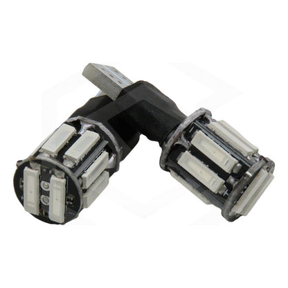 Par Focos De Pellizco 10 Leds Canbus Fijo + Estrobo T10 12v