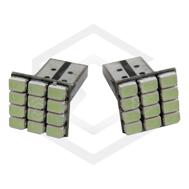Par De Focos De Pellizco 12 Leds Luz Interior Alta Intencida