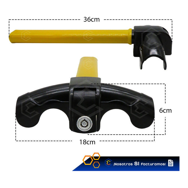 Candado Seguro Anti Robo Para Volante Tablero Tipo Hammer T