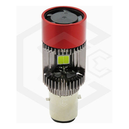 Foco Moto H4 12 Leds Csp Ba20d Con Ventilador 9000lm Reales