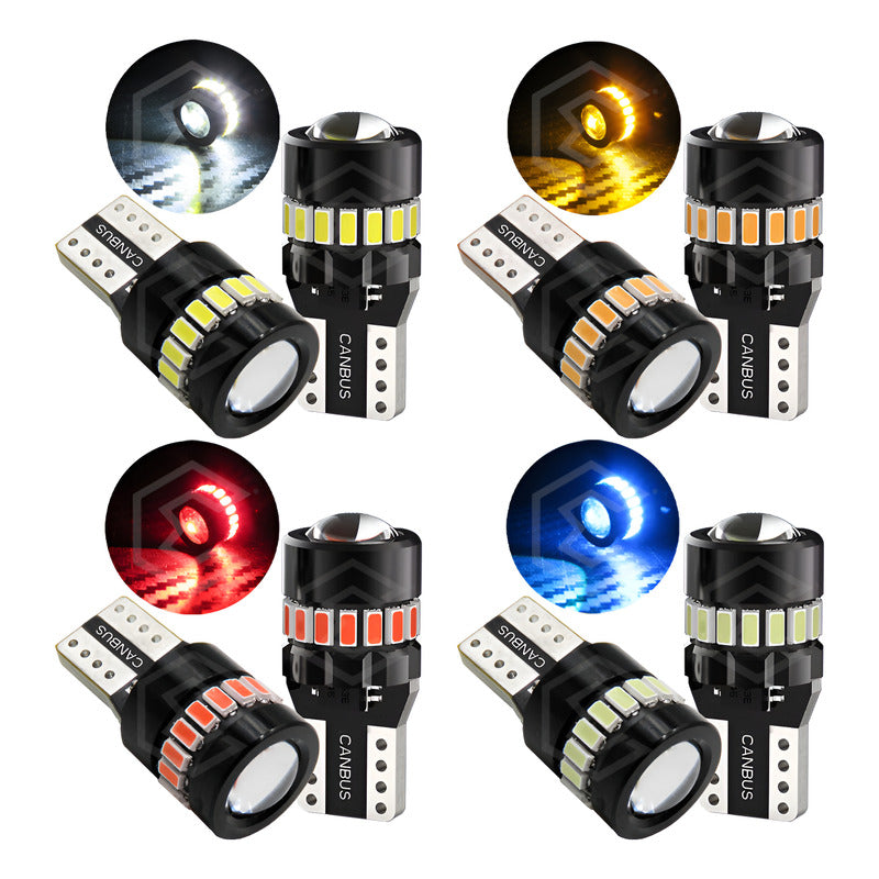 Kit 10 Focos De Pellizco 19 Leds T10 Canbus Lupa 2.4w 700lm