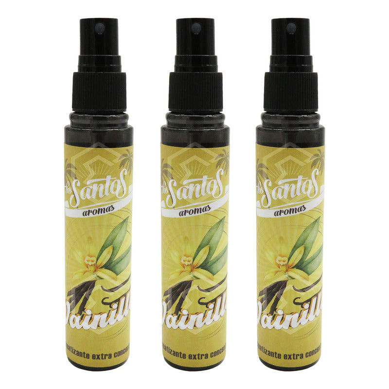 3 Aromatizante Botella Spray Liquido 60ml Auto Casa Ambiente