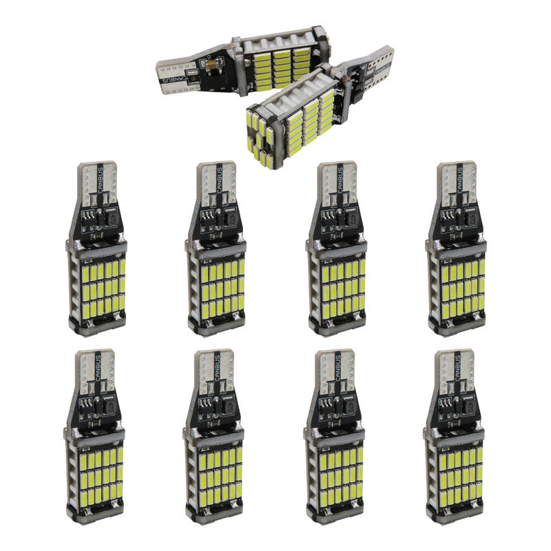 10pzs Focos Led T15 W16w Canbus 45 Smd 4014 1800lm Auto 12v