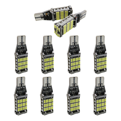 10pzs Focos Led T15 W16w Canbus 45 Smd 4014 1800lm Auto 12v