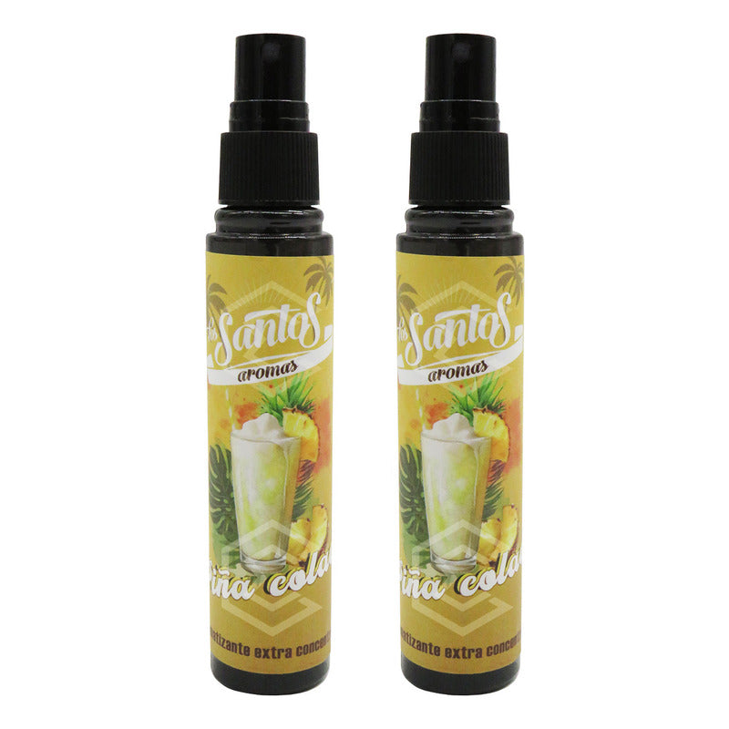 2 Aromatizante Botella Spray Liquido 60ml Auto Casa Ambiente