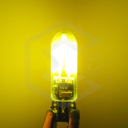 Kit 10 Foco De Pellizco Led Cob Vidrio Filamento Canbus T10