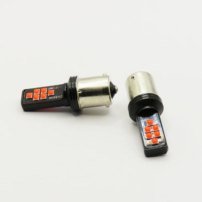 2 Focos 12 Led Canbus Cuarto Stop 12-24v 1156 57 3157  7507