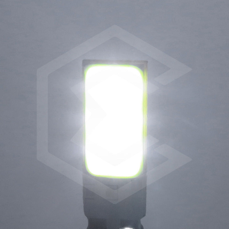 Kit De 10 Focos Pellizco T10 Led Cob Luz Interior Placa 12v