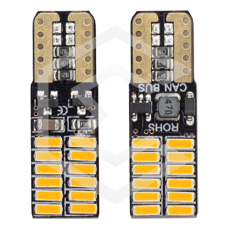 Kit 5 Par Focos De Pellizco 24 Led Canbus Alta Intensidad
