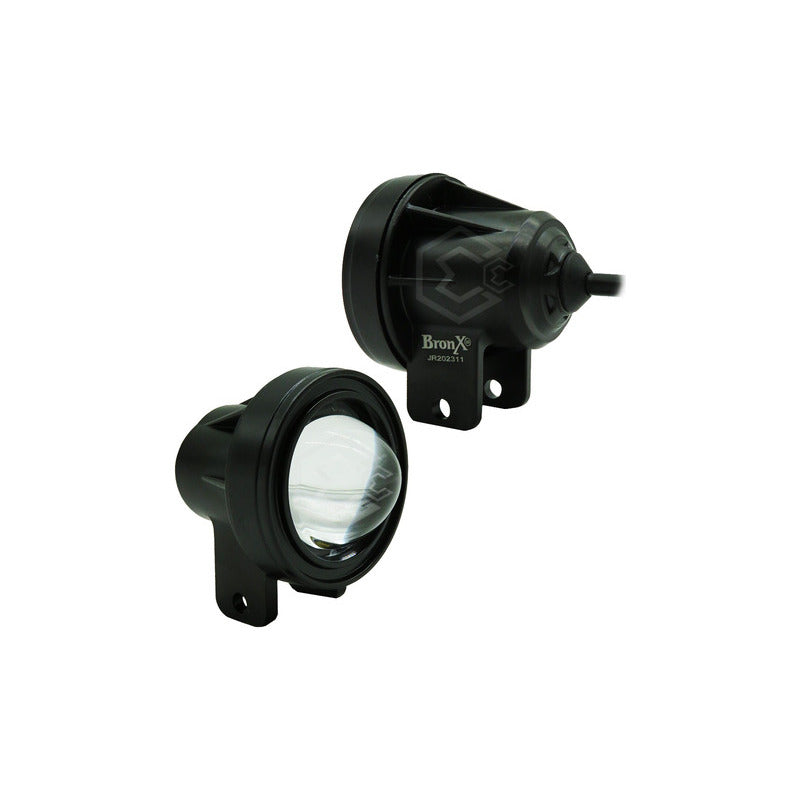Par Faros Universal Redondo 6 Hiper Leds Bicolor Fijo 12-24v