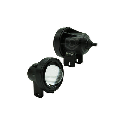 Par Faros Universal Redondo 6 Hiper Leds Bicolor Fijo 12-24v
