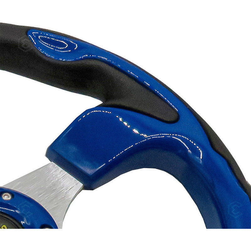 Volante Deportivo Universal De Metal Con Acabado Gloss 32cm