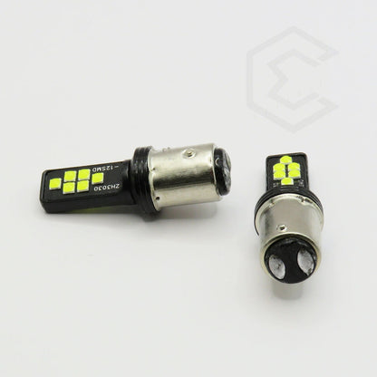 2 Focos 12 Led Canbus Cuarto Stop 12-24v 1156 57 3157  7507