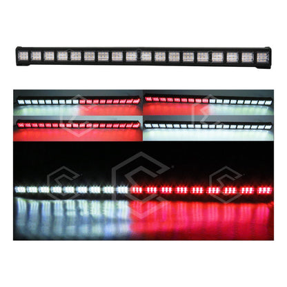 Barra 324 Led 19 Funciones 18 Módulos Bicolor Estrobo 12-24v