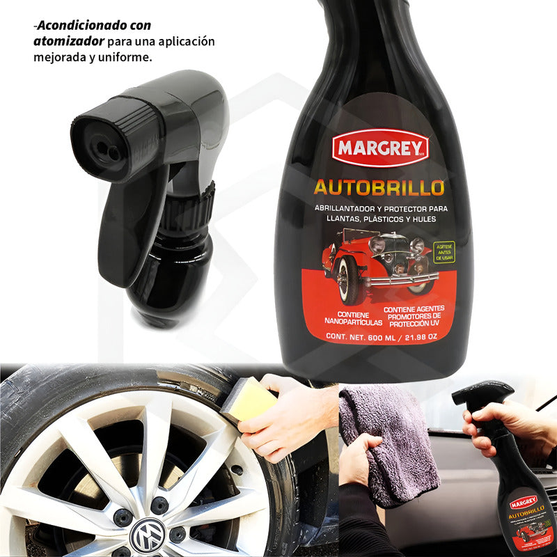 5 Brillo Atomizador Para Carroceria Proteccion Pintura 600ml