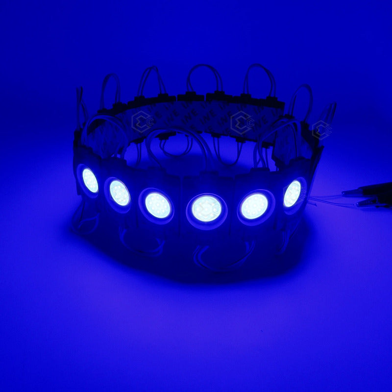 20 Módulos De 9 Led Cob Plasma Redondos Alta Intensidad 12v