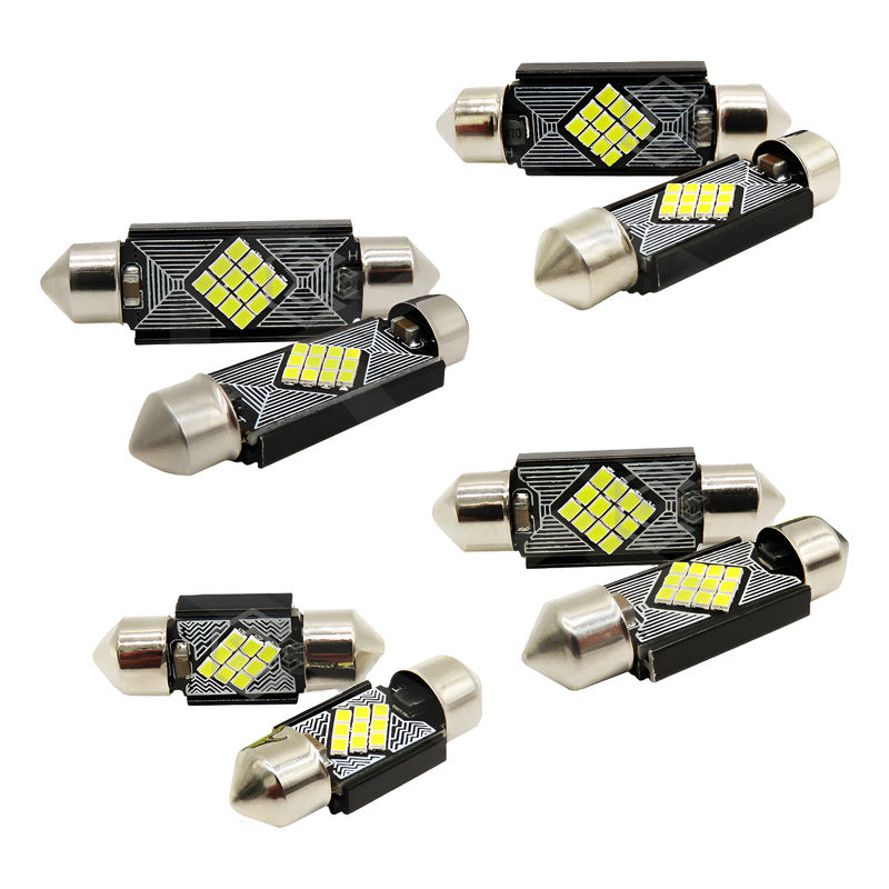 10 Focos 12 Led Canbus C10w Festoon Fusible Interior 12/24v
