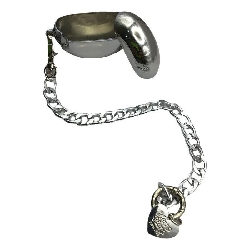 Funda Case Huawei Freebuds 3 Cromada Con Cadena Cromo