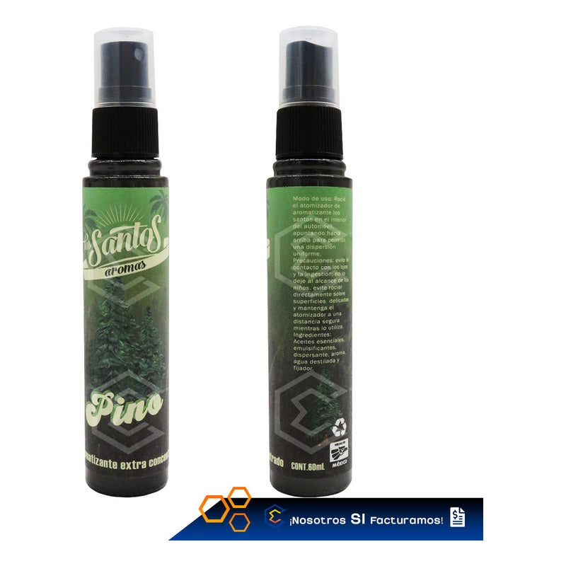 2 Aromatizante Botella Spray Liquido 60ml Auto Casa Ambiente
