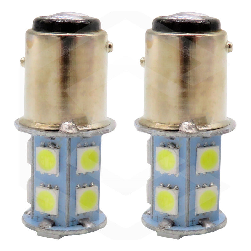 Par De Focos 13 Leds 1157 2 Polos Patas Disparejas Estrobo