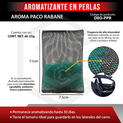 Aromatizante Para Auto Desodorante Perlas Casa Oficina 25gr