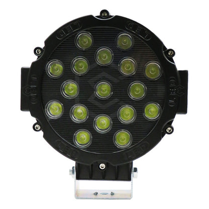Faro Cree Redondo Universal 21 Led Blanco/ambar Fijo 7'' 24v