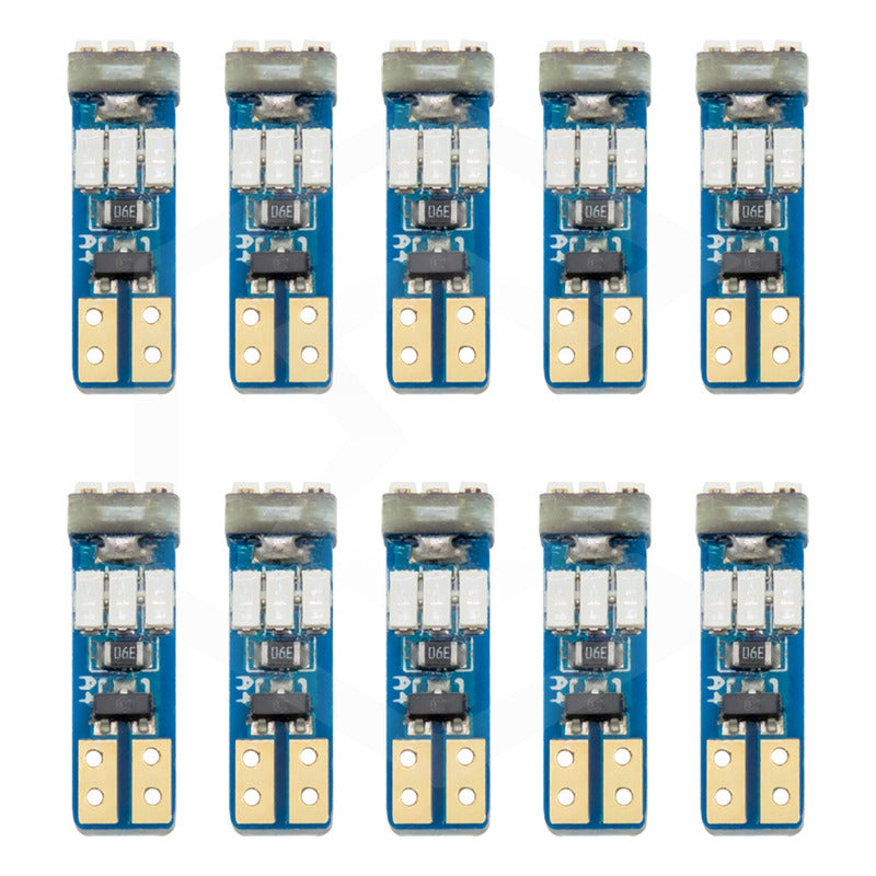 Kit 10 Focos De Pellizco T5 9 Hiper Leds Cluster 2721 1w 12v