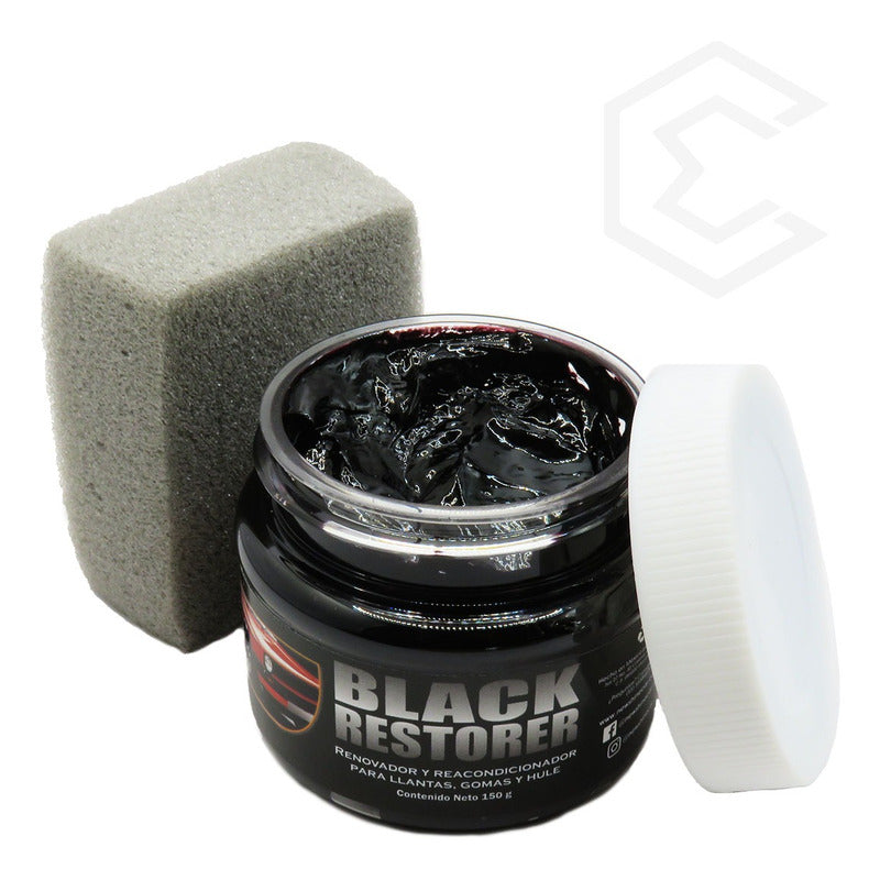 3 Black Restorer Restaurador De Negros Llantas Gomas Hules Negro