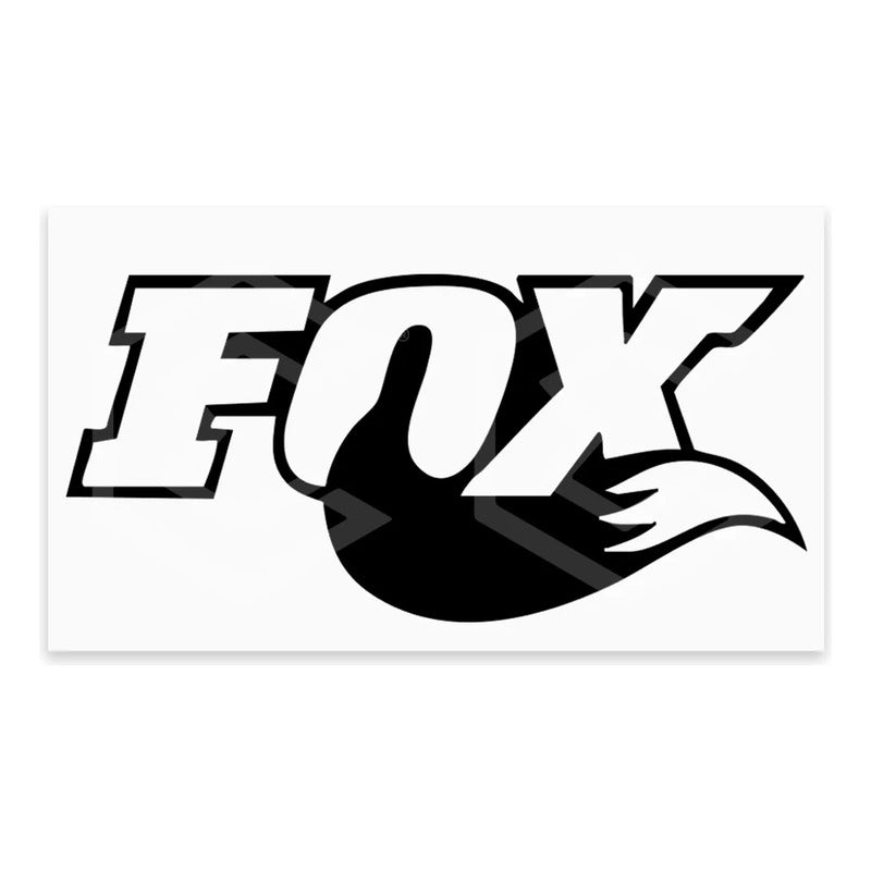 10calcomanía Fox Zorro Blanco Letras Sticker Vinil Auto 12cm